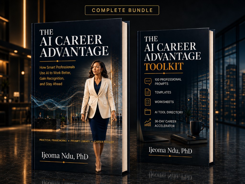 The AI Career Advantage Guide and Toolkit product bundle mockup
